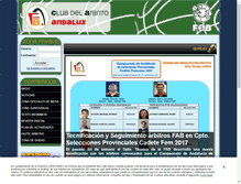 Tablet Screenshot of andalucia.clubdelarbitro.com